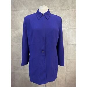Emanuel Ungaro Women's Purple Coat Jacket Size 12